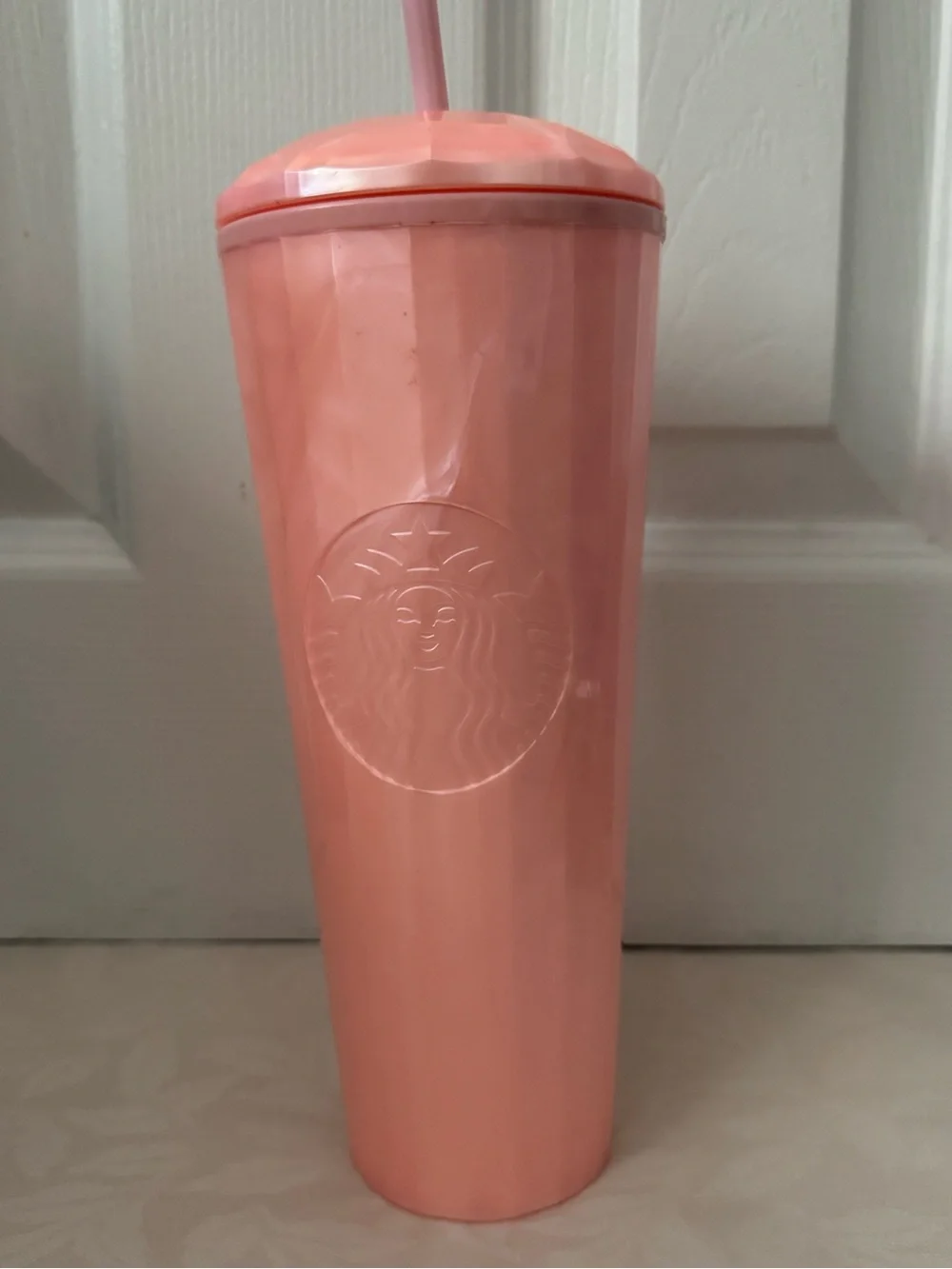 Starbucks Rare Pearl Pink Summer Tumbler with Straw